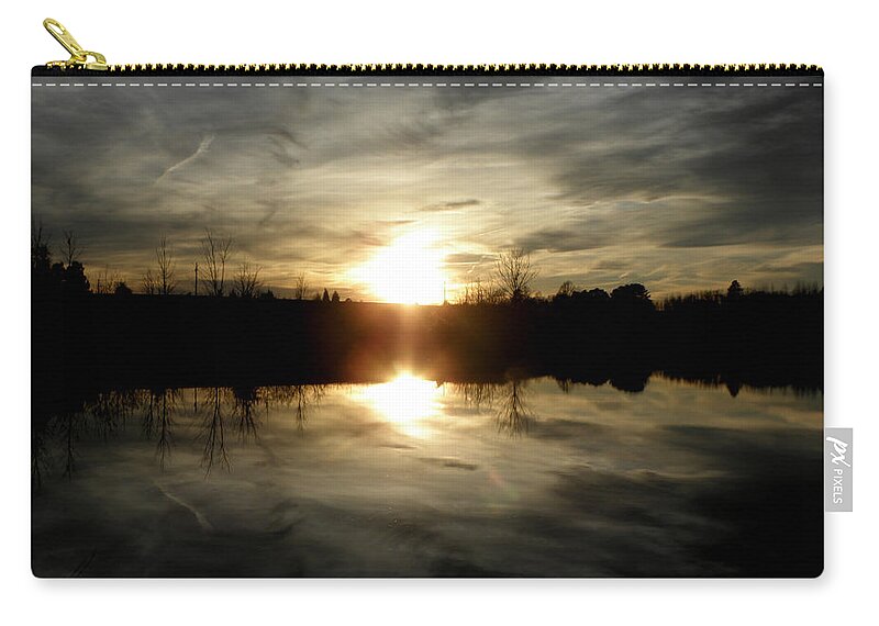 Reflection Zip Pouch featuring the photograph Mesmerizing Beauty by Kim Galluzzo