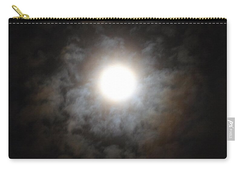 Mesmerizing Moonlight Zip Pouch featuring the photograph Mesmerizing Moonlight by Maria Urso