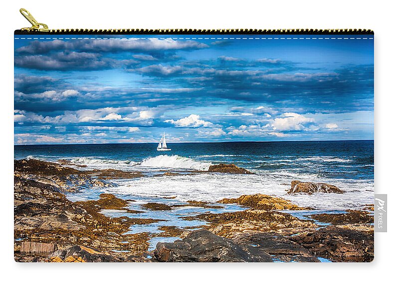 Fred Larson Zip Pouch featuring the photograph Midday Sail by Fred Larson