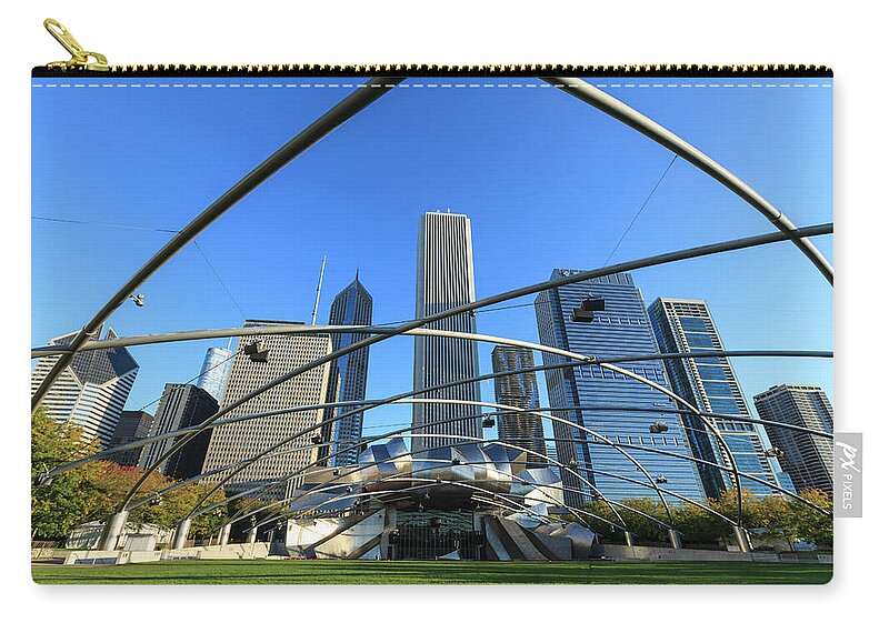 Art Zip Pouch featuring the photograph Millennium Park, Chicago by Fraser Hall