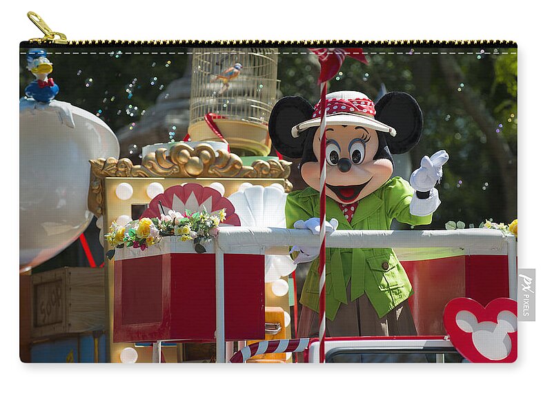 Mini Mouse Zip Pouch featuring the photograph Mini Mouse by Kevin Cable