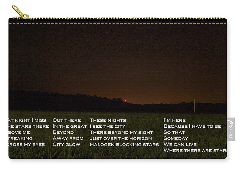 Joshua House Photography Zip Pouch featuring the photograph Missing the Sky by Joshua House