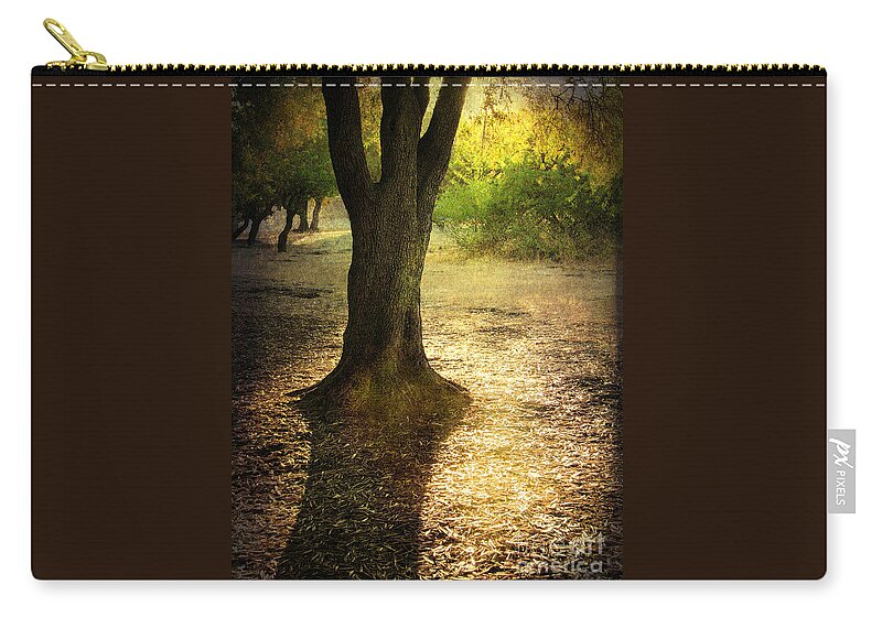 Landscape Zip Pouch featuring the photograph Missing You by Ellen Cotton