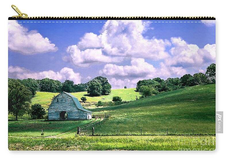 Landscape Carry-all Pouch featuring the photograph Missouri River Valley by Steve Karol