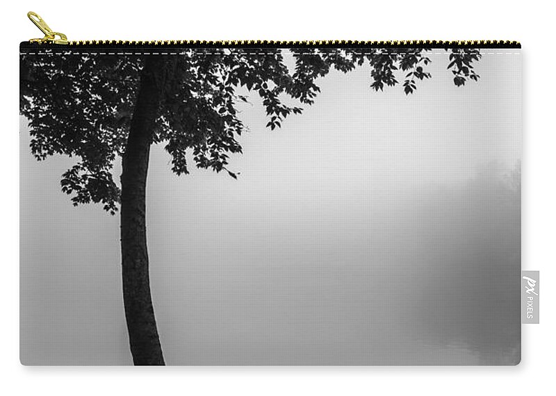  Zip Pouch featuring the photograph Mist and Serenity by Mark Rogers