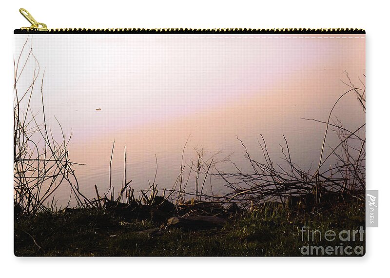 River Zip Pouch featuring the photograph Misty Morning by Robyn King