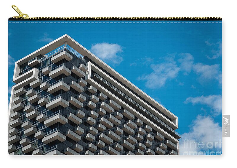 Chicago Downtown Zip Pouch featuring the photograph Modern Architecture in Chicago by Dejan Jovanovic