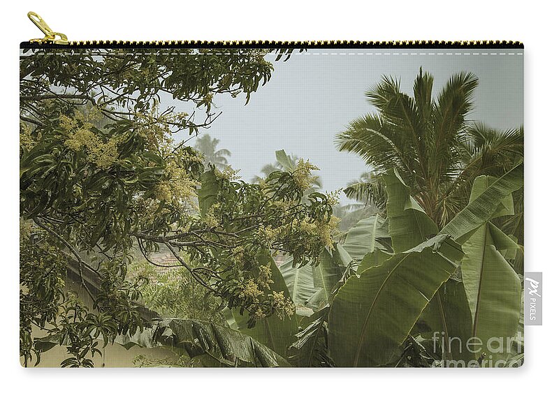 Coco Zip Pouch featuring the photograph Monsoon Rains in Sri Lanka by Gina Koch