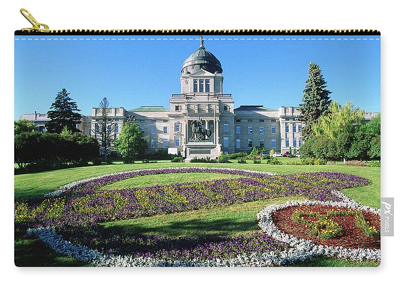 Art Zip Pouch featuring the photograph Montana State Capitol by John Elk