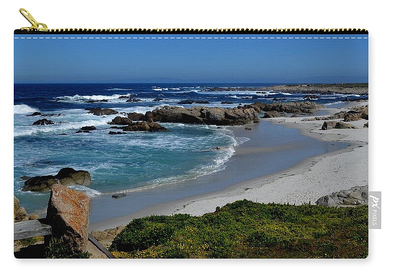 Monterey Zip Pouch featuring the photograph Monterey-1 by Dean Ferreira