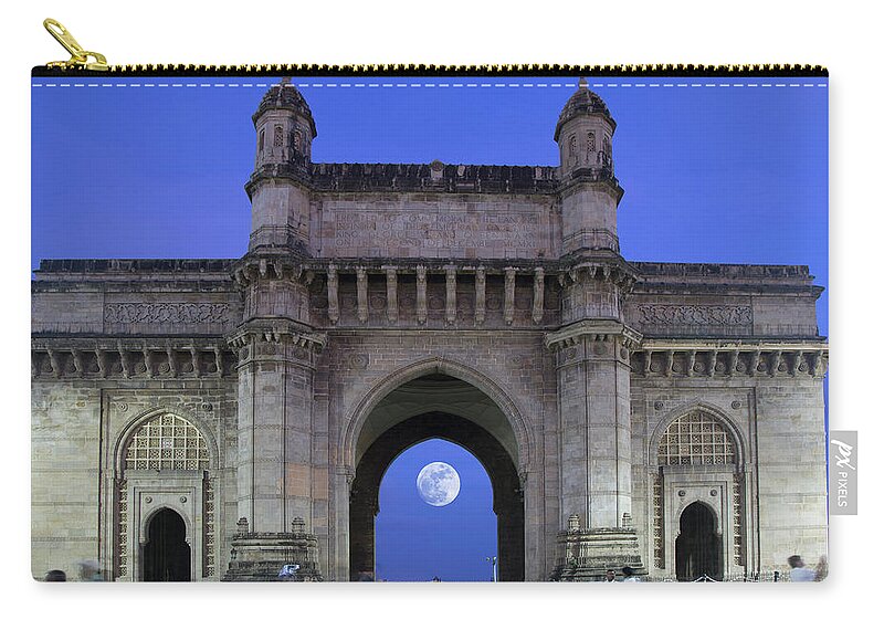 Arch Zip Pouch featuring the photograph Monument Entrance by Grant Faint