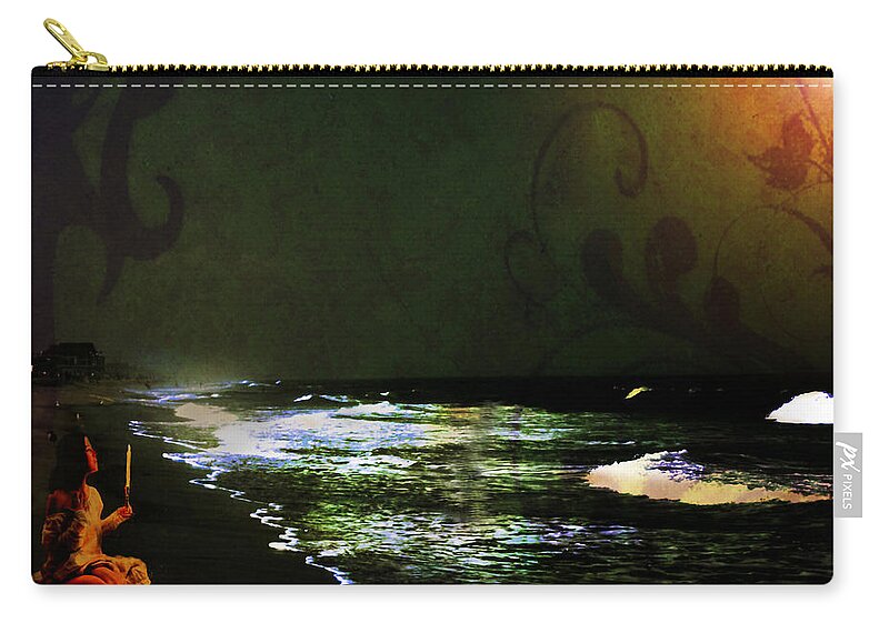 Hope In The Darkness Zip Pouch featuring the digital art Hope in the Darkness by Femina Photo Art By Maggie