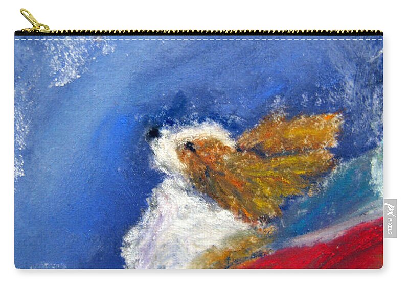 Winter Zip Pouch featuring the painting Moonstruck by Loretta Luglio