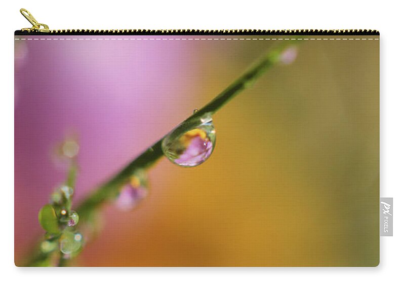 Close-up Carry-all Pouch featuring the photograph Morning Dew by Arthur Fix