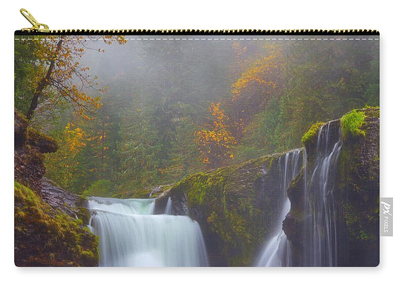 Fog Carry-all Pouch featuring the photograph Morning Fog by Darren White