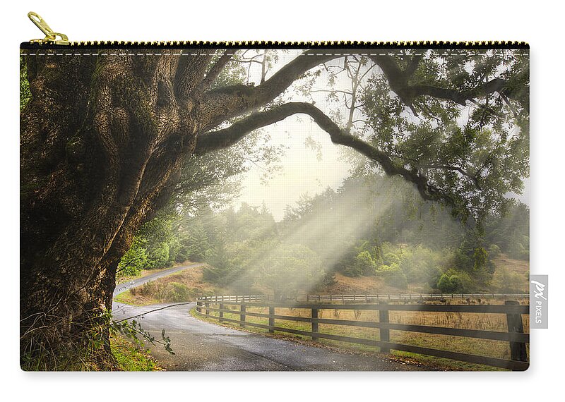 Clouds Carry-all Pouch featuring the photograph Morning Light by Debra and Dave Vanderlaan