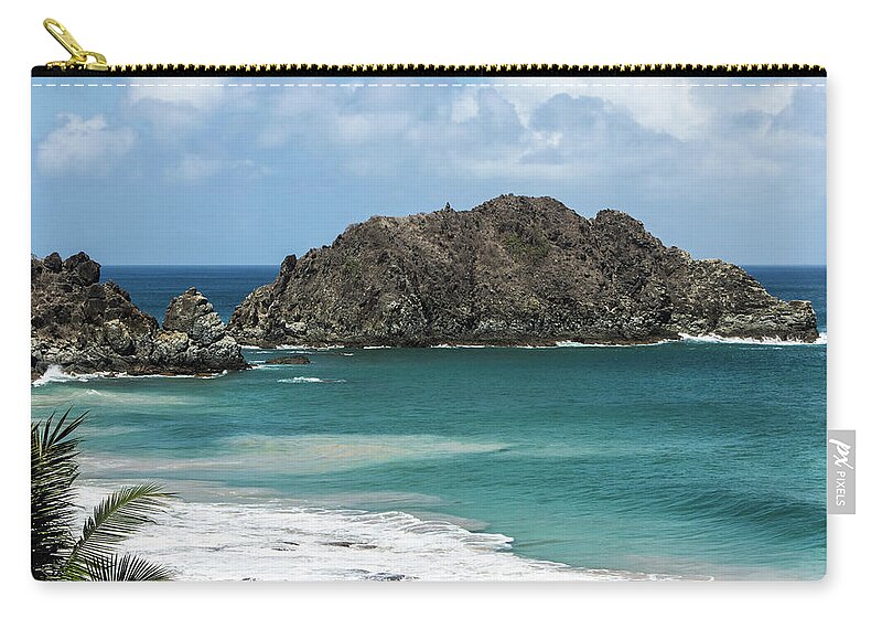 Pernambuco State Zip Pouch featuring the photograph Morro De Fora Da Conceição Island by Eacc