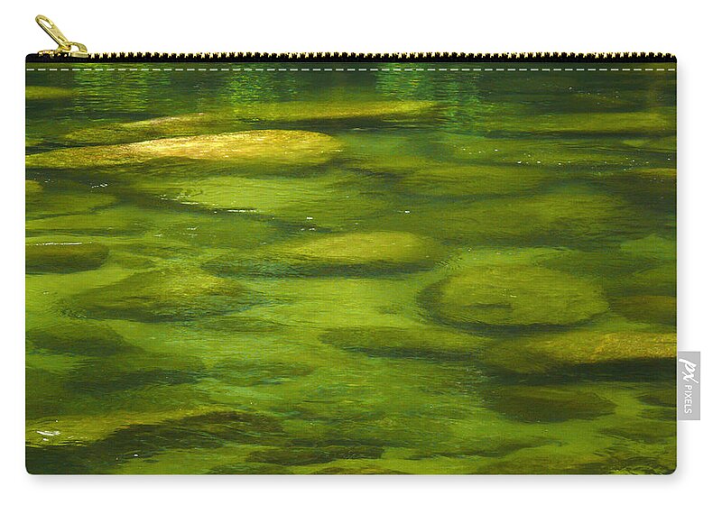 Mossman Gorge Zip Pouch featuring the photograph Mossman by Evelyn Tambour