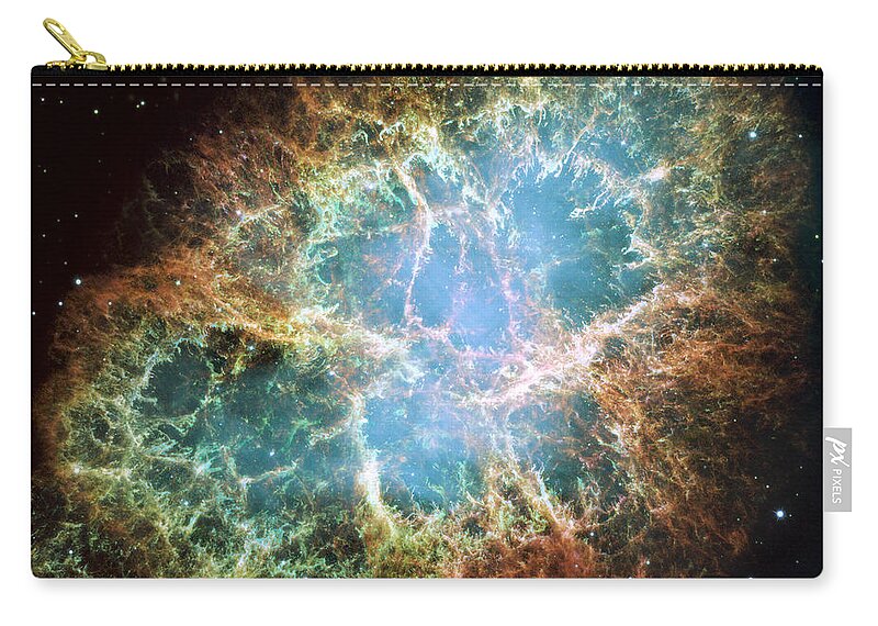 3scape Carry-all Pouch featuring the photograph Most detailed image of the Crab Nebula by Adam Romanowicz