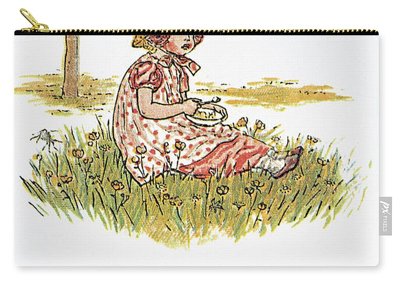 1881 Zip Pouch featuring the photograph Mother Goose, 1881 by Granger