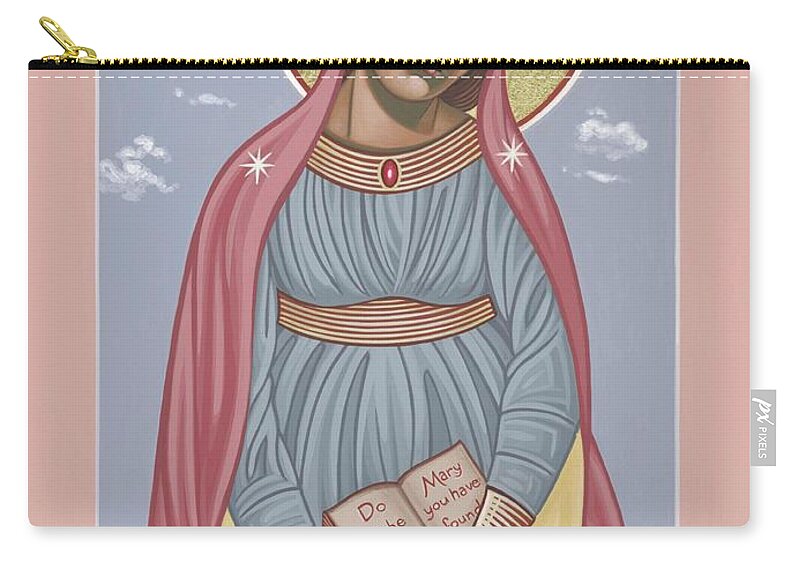 Mother Of God Carry-all Pouch featuring the painting Mother of Holy Hope 263 by William Hart McNichols
