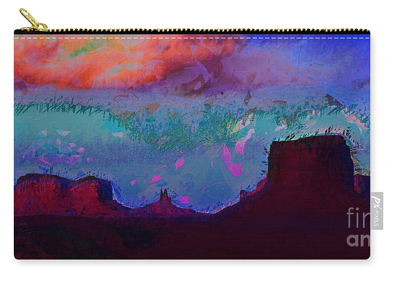 Utah Zip Pouch featuring the photograph Moument Valley 2 by Julie Lueders 
