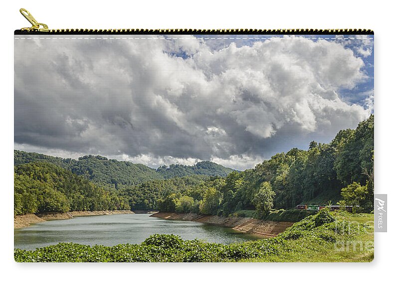  Trees Zip Pouch featuring the photograph Mountain Railroad by Elvis Vaughn