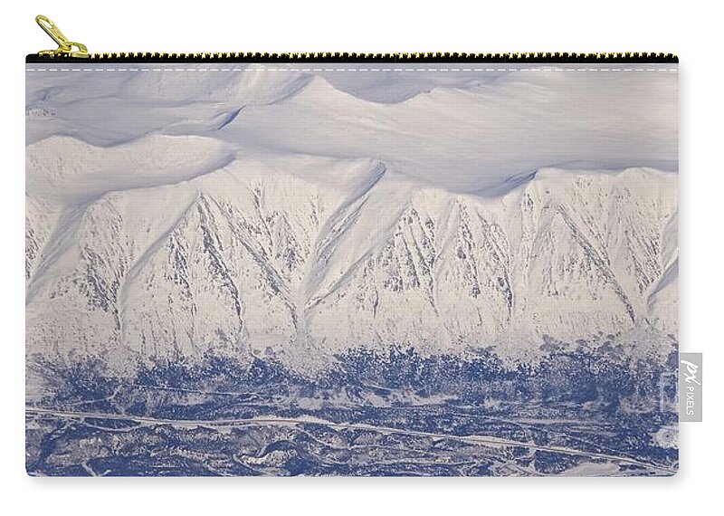 Photography Zip Pouch featuring the photograph Mountain Range by Sean Griffin