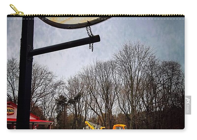 Americana Zip Pouch featuring the photograph Mr. Towed's magical ride by Robert McCubbin