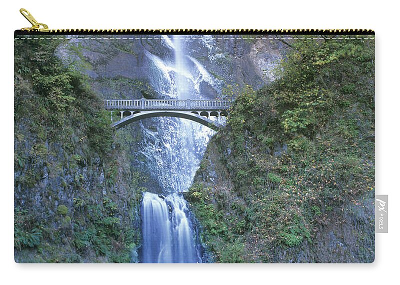 North America Carry-all Pouch featuring the photograph Multnomah Falls Columbia River Gorge by Dave Welling
