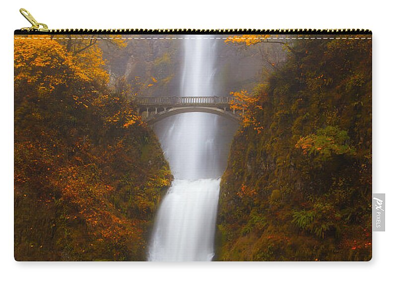 Multnomah Falls Carry-all Pouch featuring the photograph Multnomah Morning by Darren White