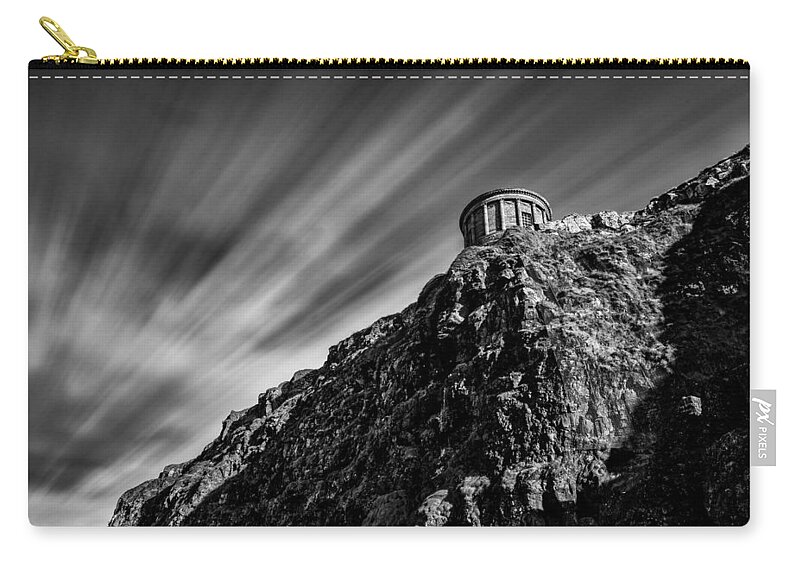 Ireland Zip Pouch featuring the photograph Mussenden Temple - On the Edge by Nigel R Bell