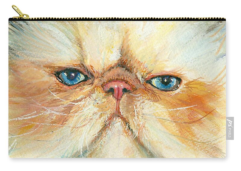 Nature Zip Pouch featuring the painting My Happy Face by Donna Tucker