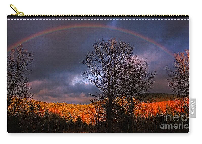 Nature Zip Pouch featuring the photograph My Rainbow by Mim White