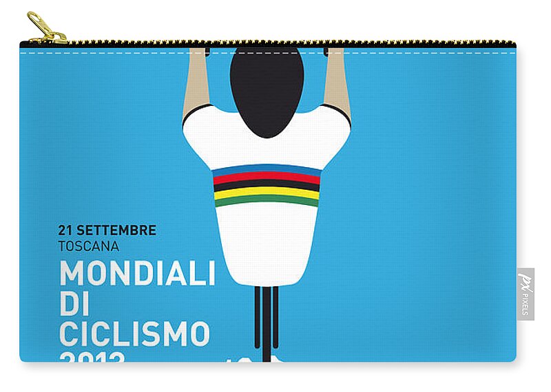 2013 Carry-all Pouch featuring the digital art MY World Championships MINIMAL POSTER by Chungkong Art