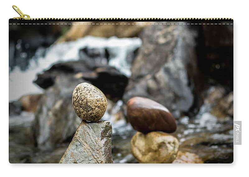 River Zip Pouch featuring the photograph Mystic River S2 X by Marco Oliveira