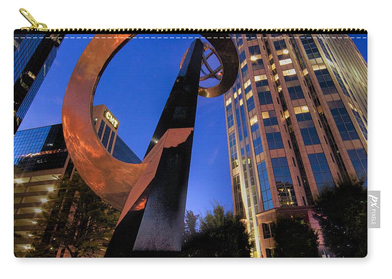 Nashville Zip Pouch featuring the photograph Nashville Night by John Magyar Photography