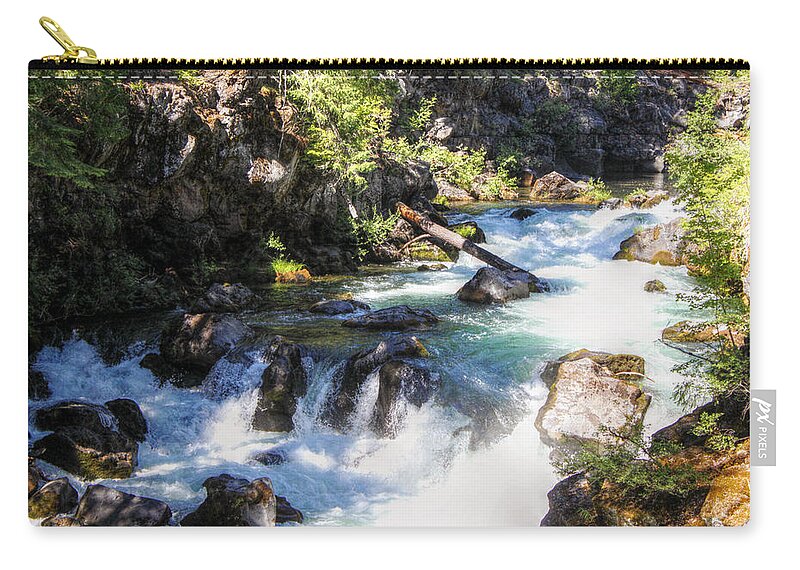 River Zip Pouch featuring the photograph Natural Bridges by Melanie Lankford Photography