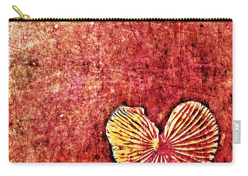 Texture Zip Pouch featuring the digital art Nature Abstract 4 by Maria Huntley