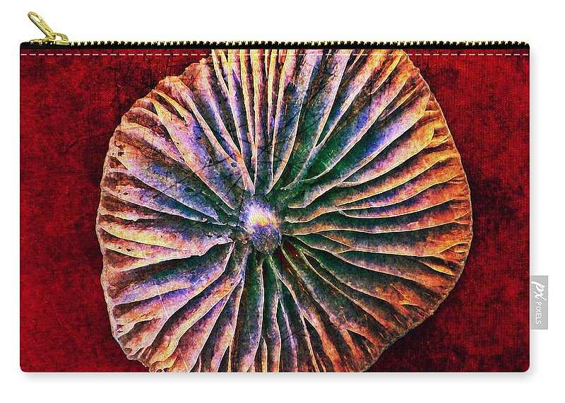 Texture Zip Pouch featuring the digital art Nature Abstract 7 by Maria Huntley