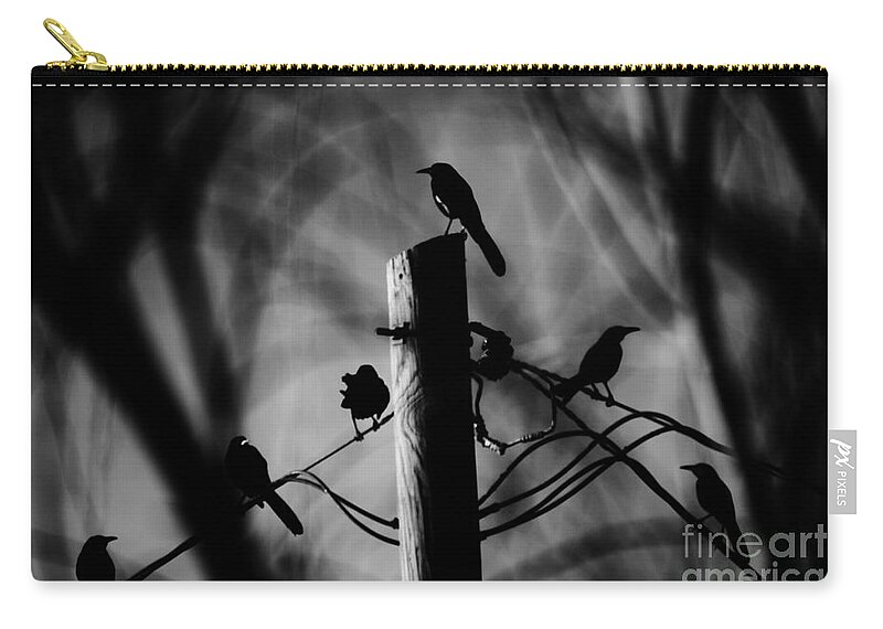 Birds Zip Pouch featuring the photograph Nature in the Slums by Jessica S