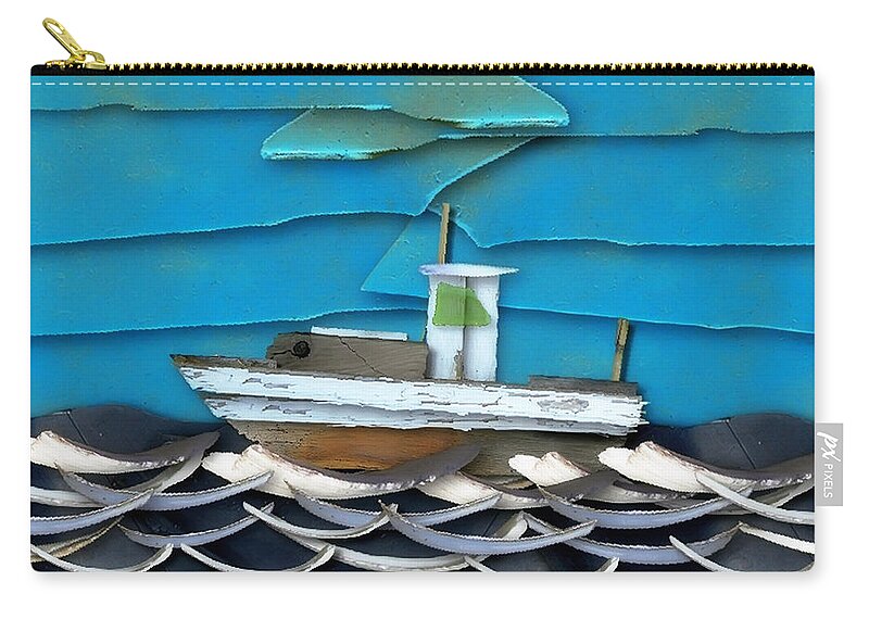 Natures Elements Art Zip Pouch featuring the photograph Natures Elements Art-2 by Nina Bradica