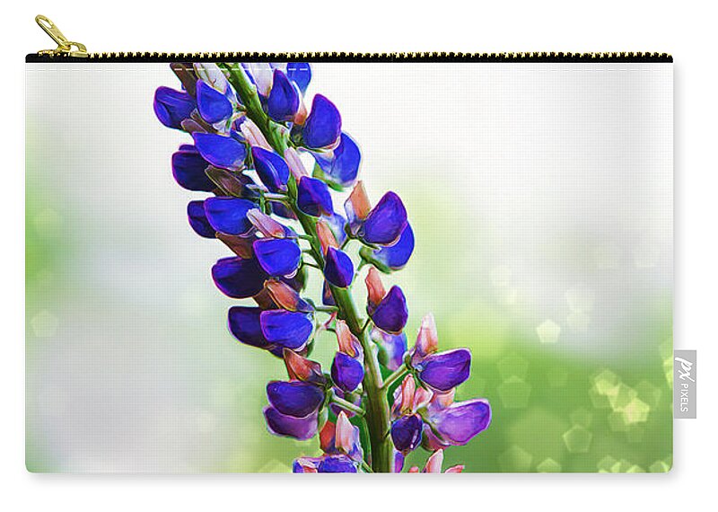 Flower Zip Pouch featuring the photograph Nature's Magic by Bill and Linda Tiepelman