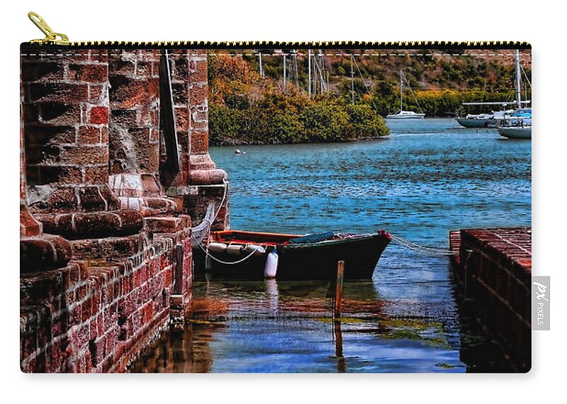 Fine Art America Tom Prendergast Zip Pouch featuring the photograph Nelson's Dockyard Antigua by Tom Prendergast