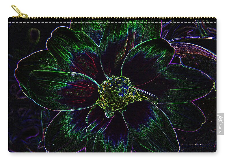 Neon Zip Pouch featuring the photograph Neon Glow by Aimee L Maher ALM GALLERY