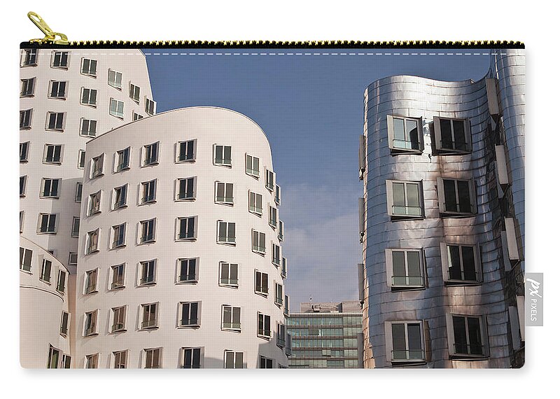 North Rhine Westphalia Zip Pouch featuring the photograph Neuer Zollhof 2 And 3 In The by Julian Elliott Photography