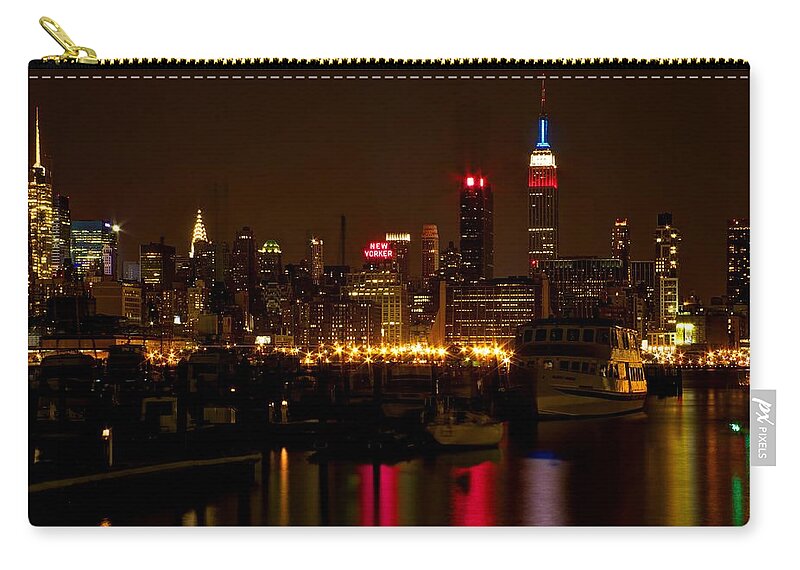 City Zip Pouch featuring the photograph New York City by Dave Files