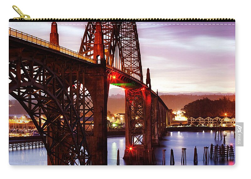 Sunrise Zip Pouch featuring the photograph Newport Dawn by Darren White