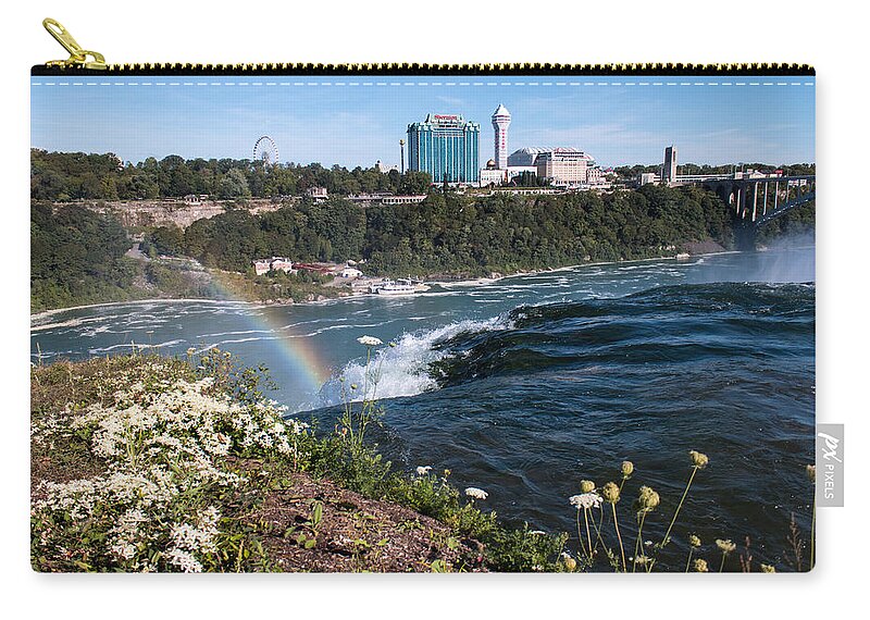 Niagara Falls Zip Pouch featuring the photograph Niagara Falls by Gaurav Singh