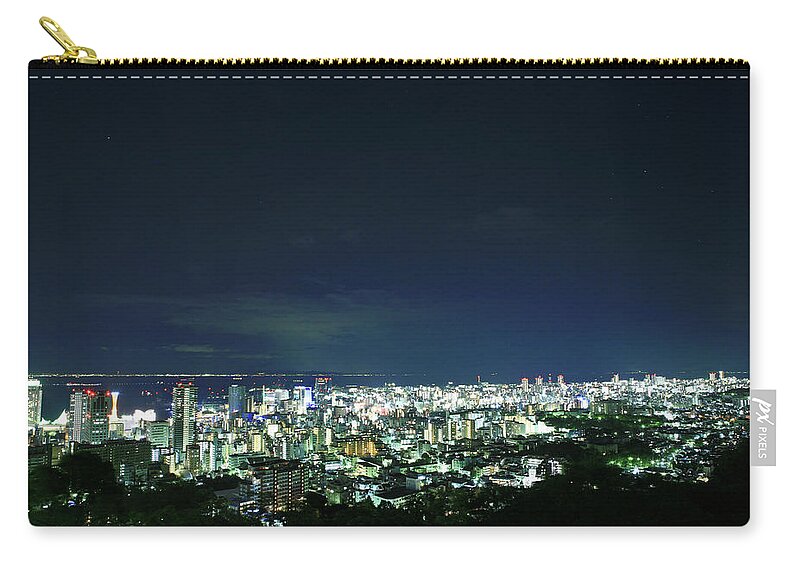 Tranquility Zip Pouch featuring the photograph Night Scape From Venus Bridge by Tomosang